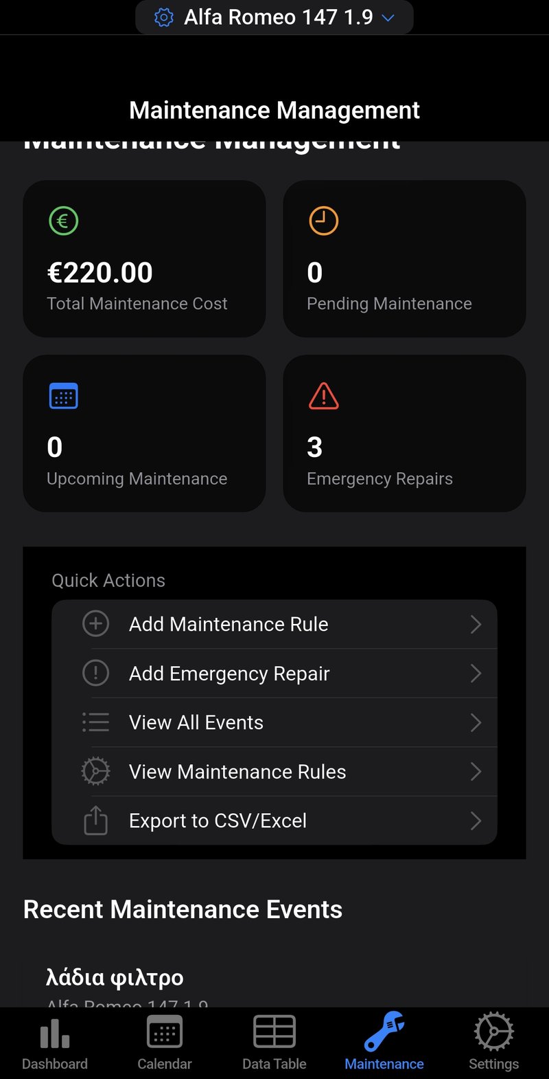 Fuel Operation Tracker Screenshot 5